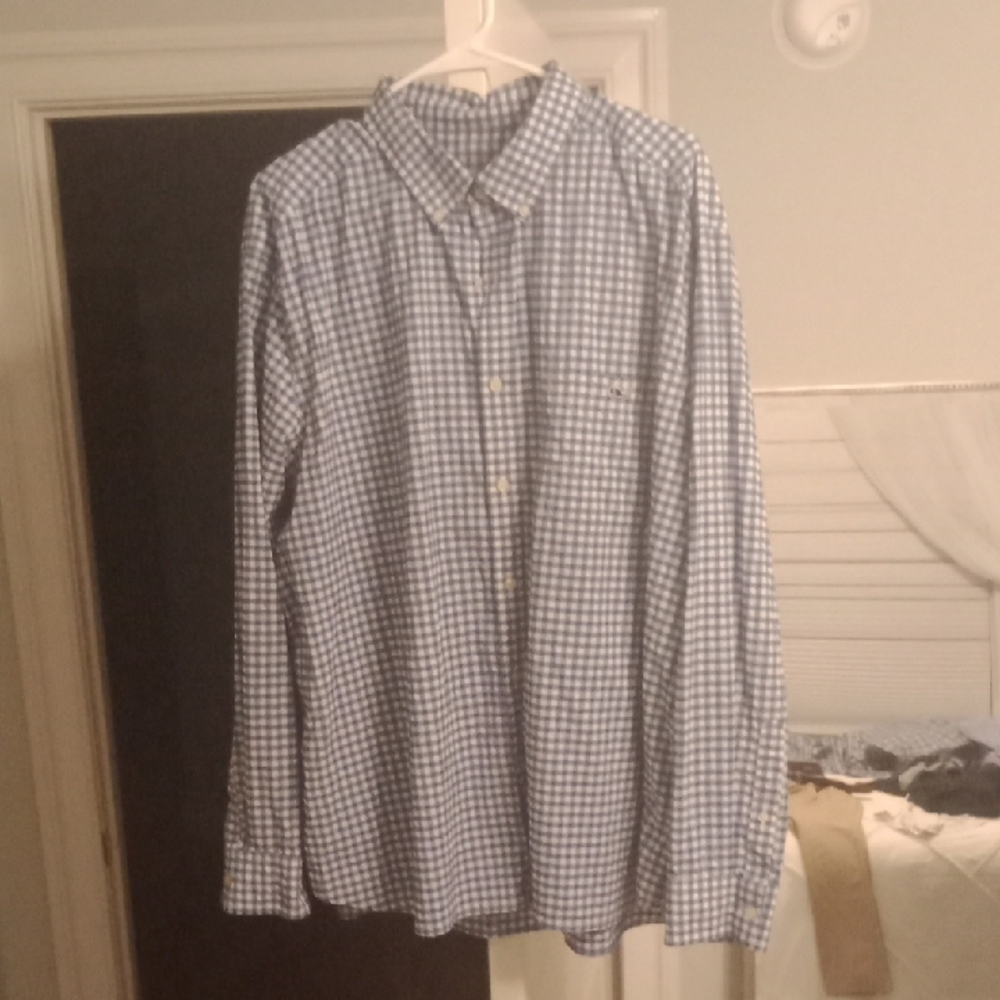 Classic Blue Gingham Men's Shirt Vineyard Vines XXL